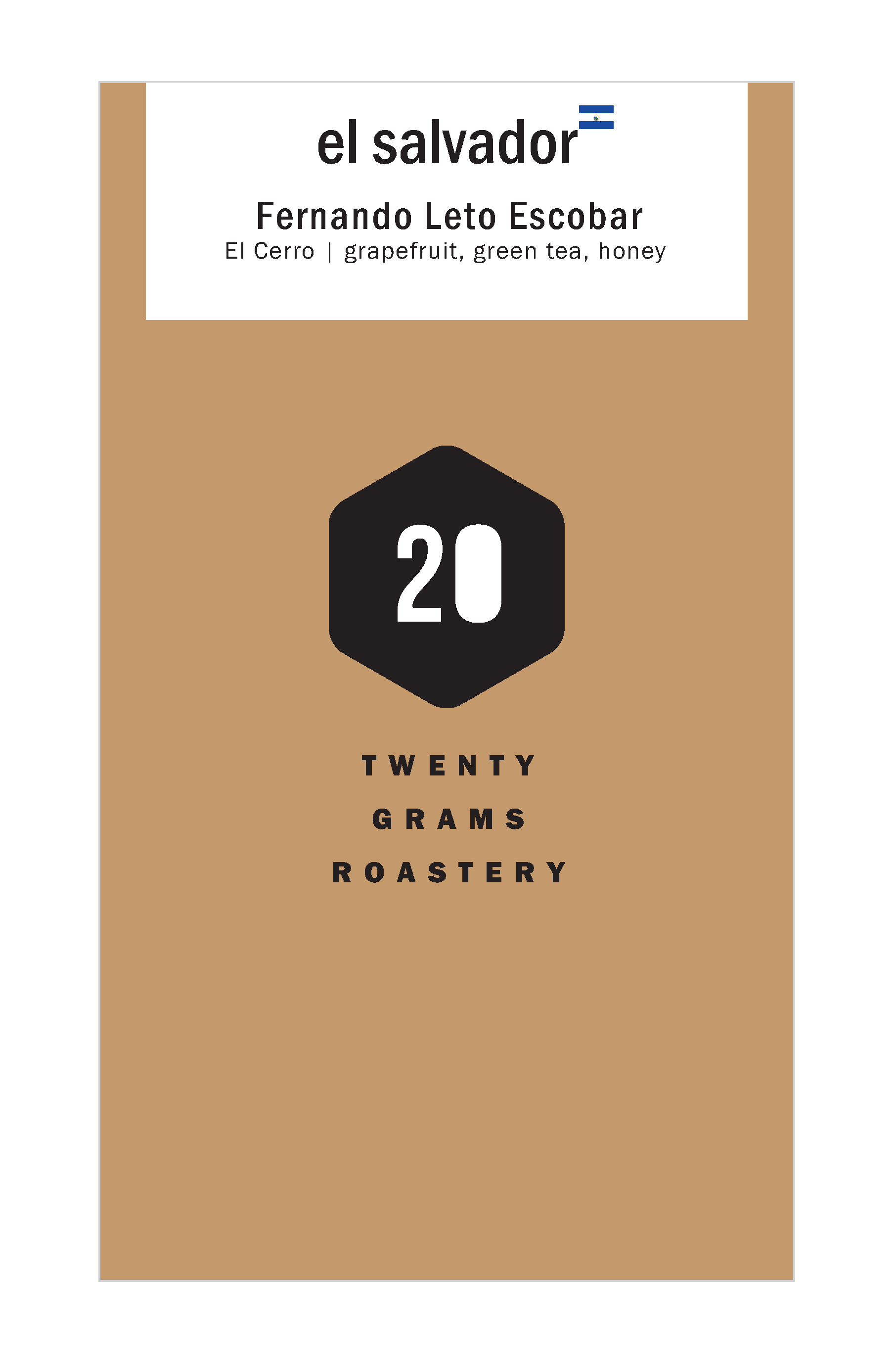 El Cerro - Pacamara Washed - Espresso packshot