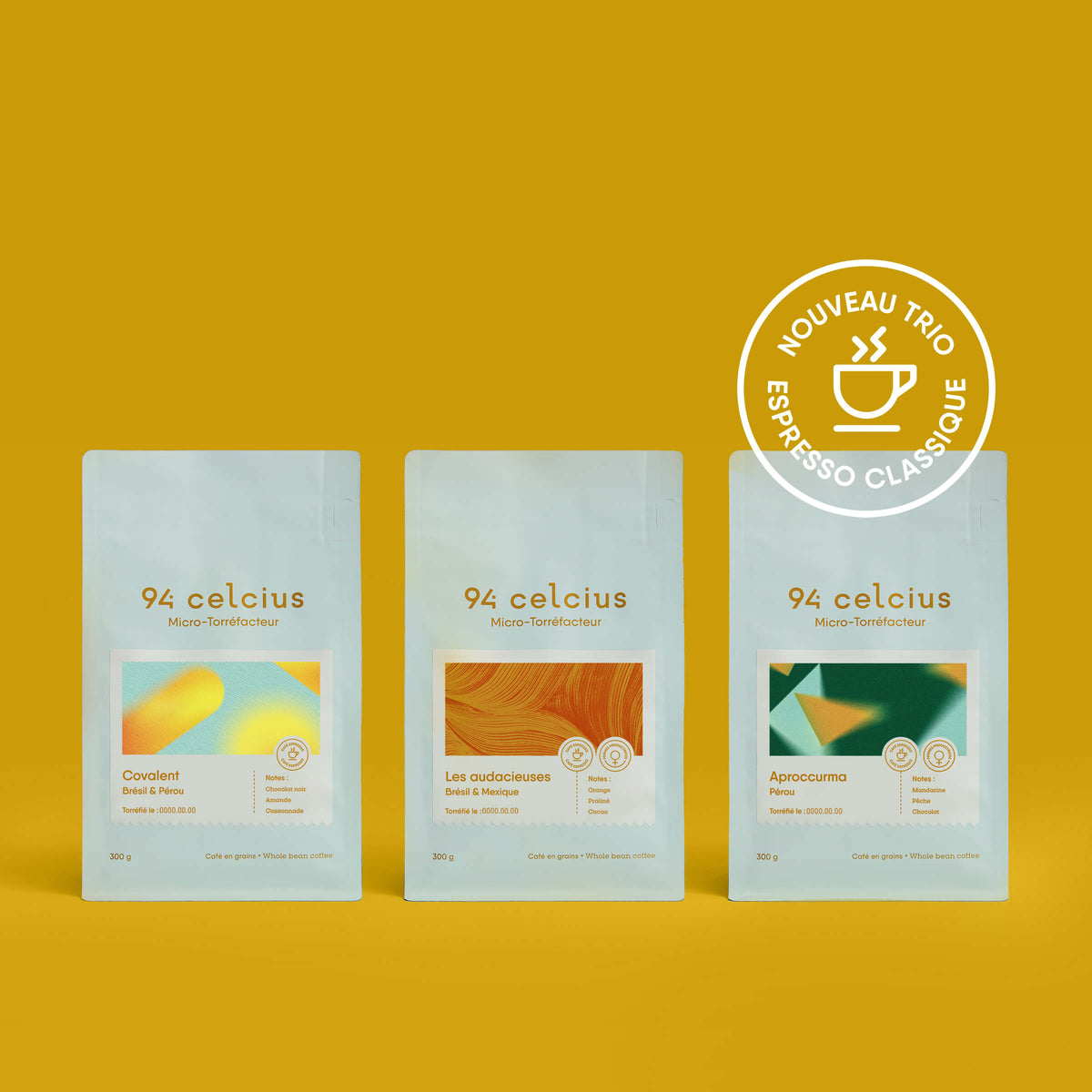 Trio espresso classique packshot