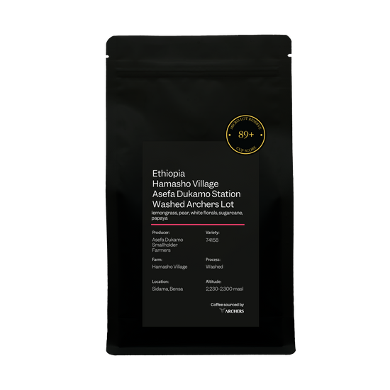 Ethiopia - Hamasho Village Asefa Dukamo Station Washed Archers Lot - Filter Roast packshot