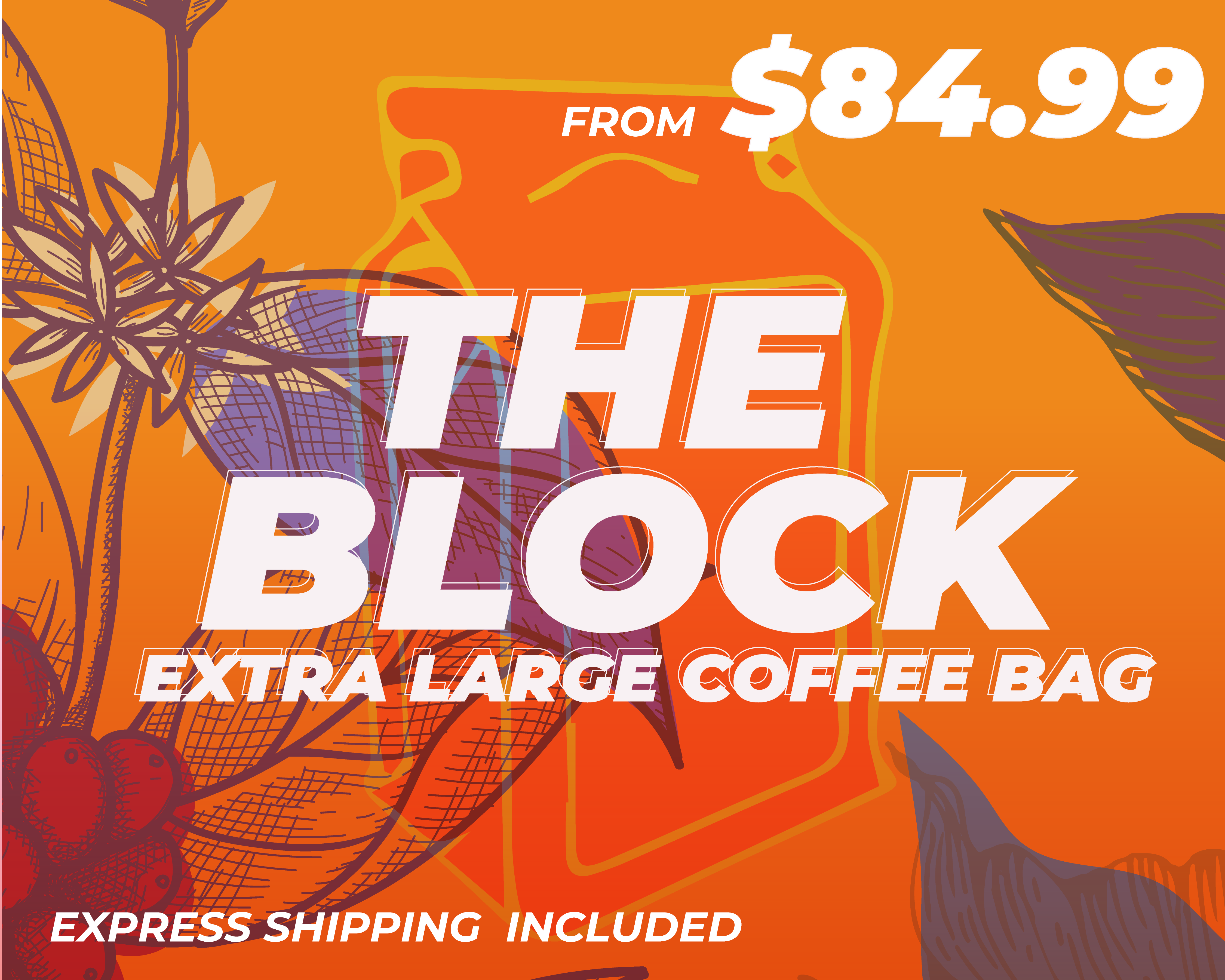 THE BLOCK - Extra Large Bag of Coffee packshot