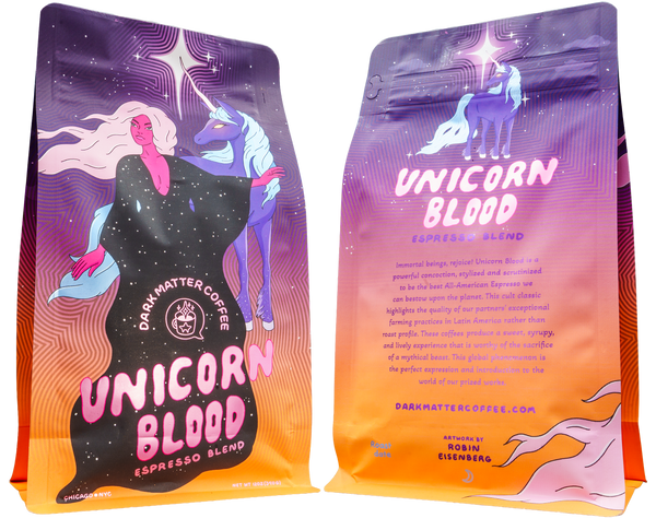 Unicorn Blood Espresso Blend x Robin Eisenberg packshot