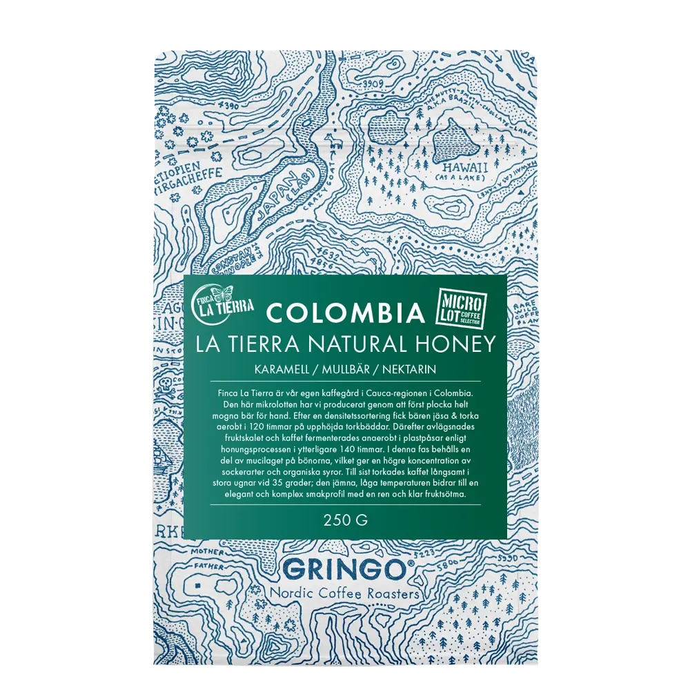 Colombia La Tierra Natural Honey packshot