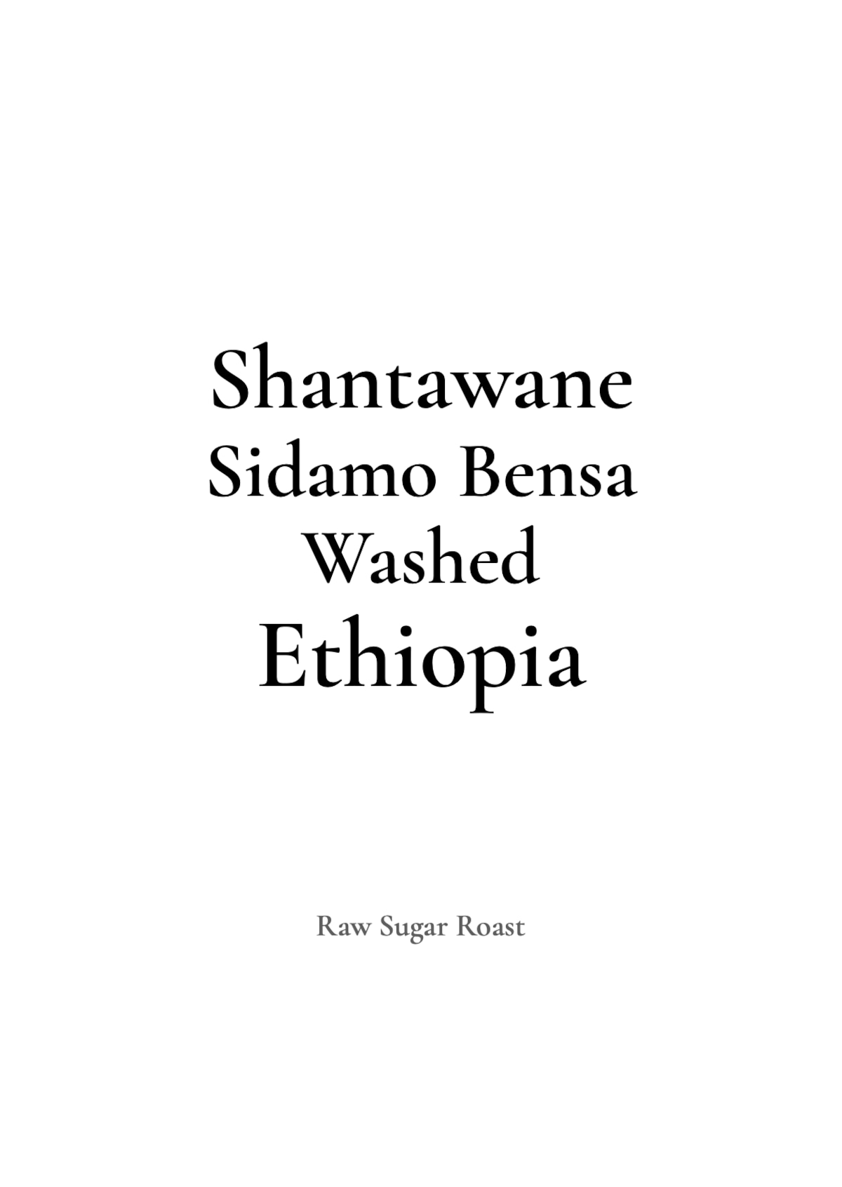 Ethiopia | Shantawane | packshot