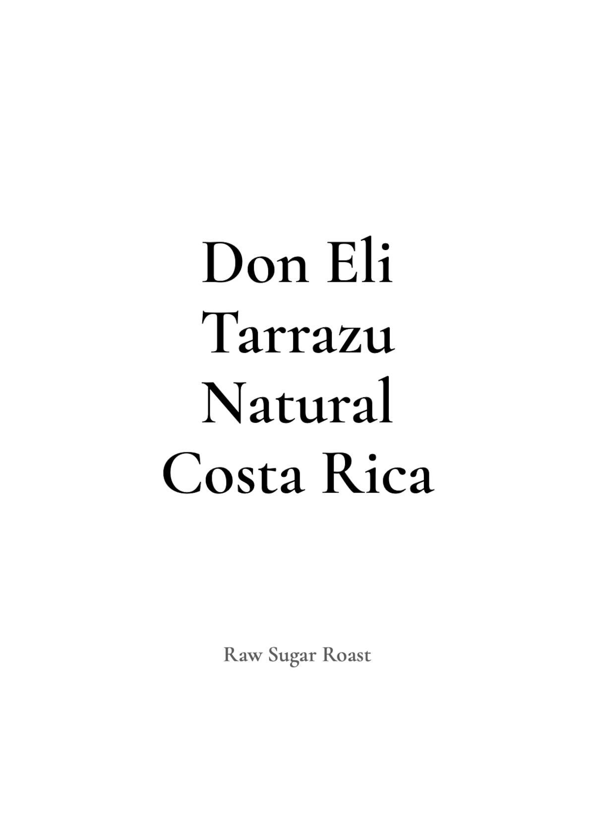 Costa Rica | Don Eli - Filter packshot