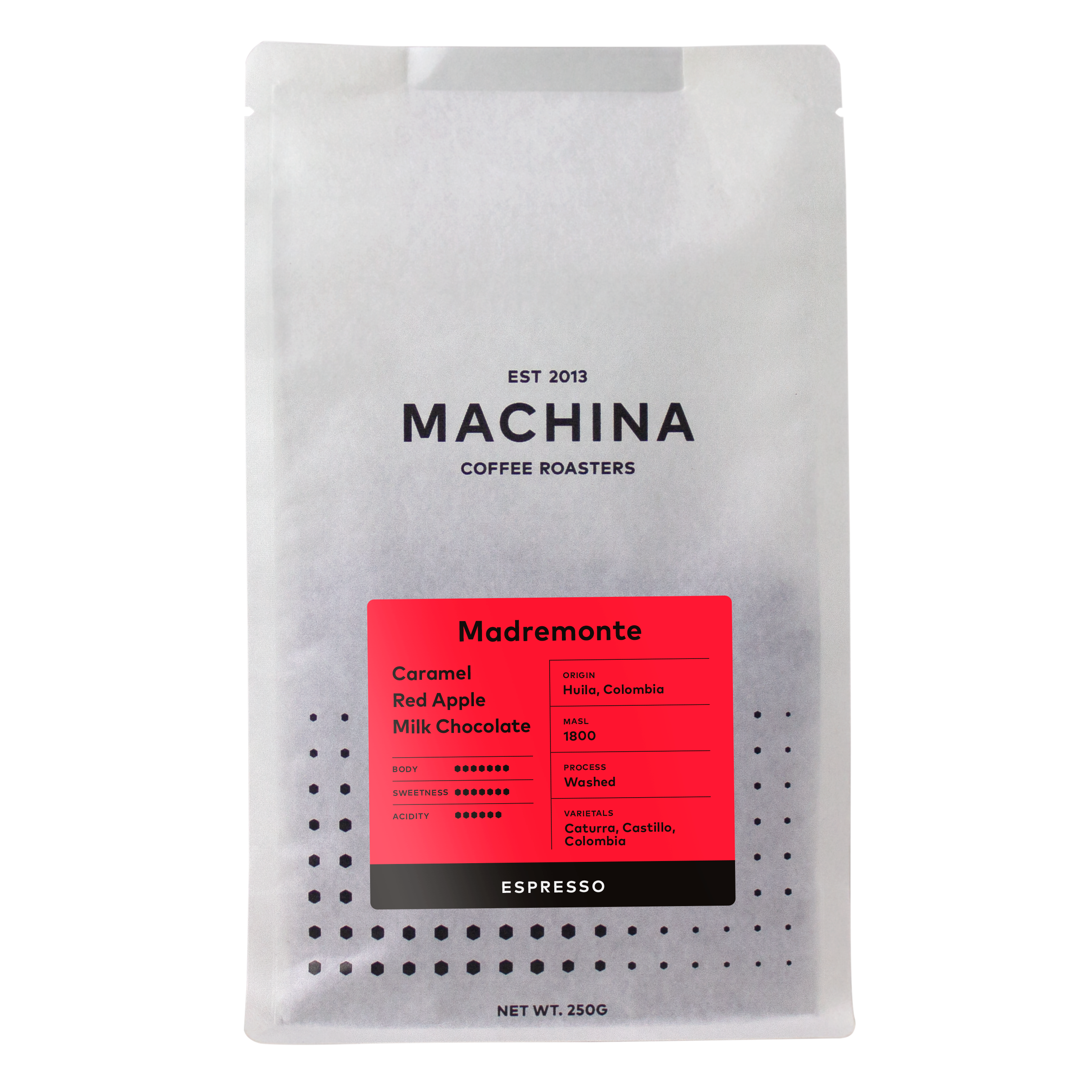 Madremonte, Colombia - Espresso packshot