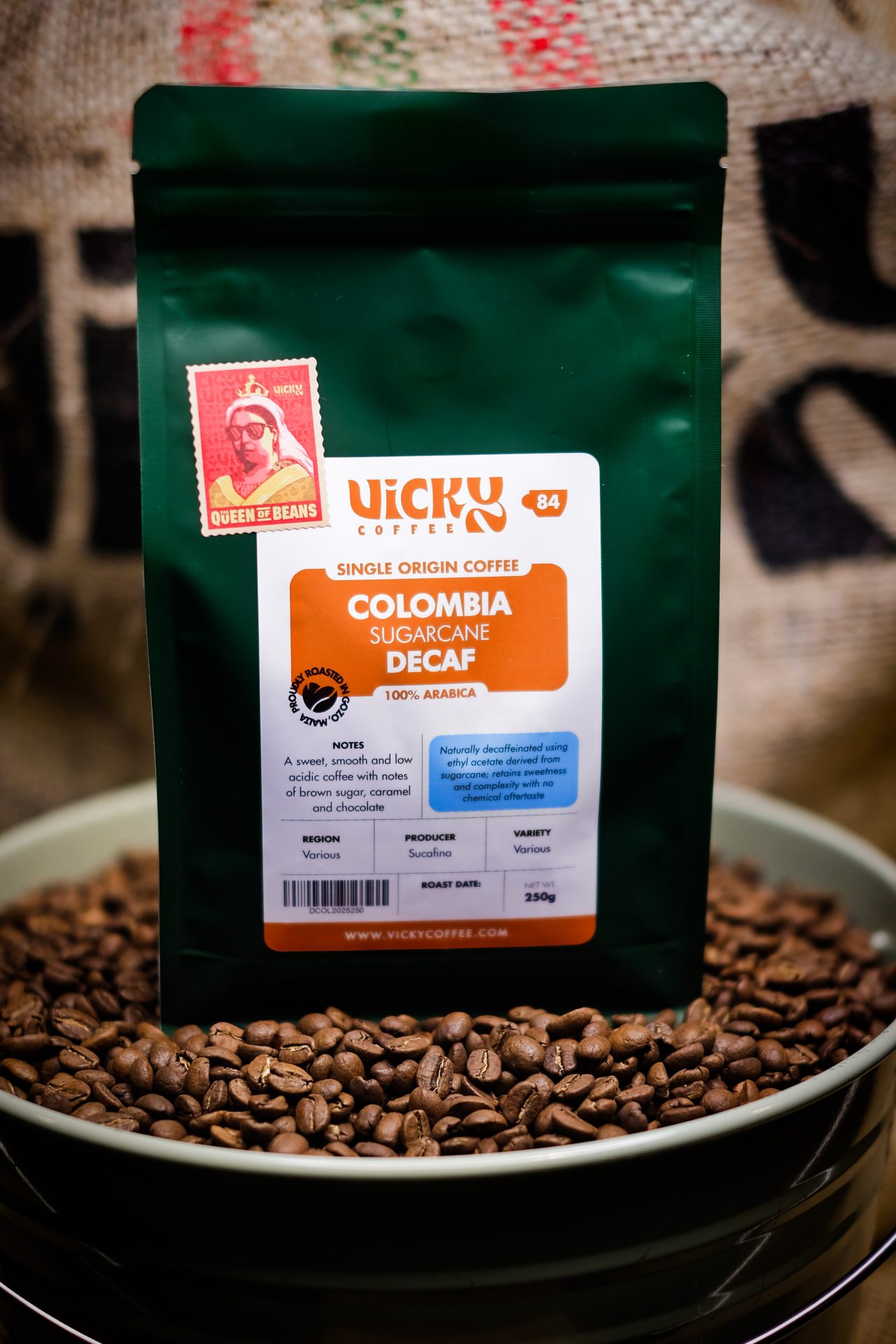 Sugarcane Decaf, Colombia packshot