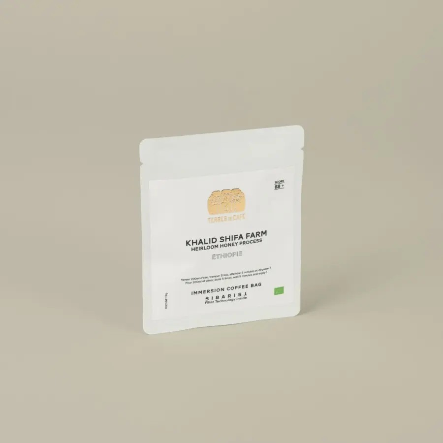 Immersion Coffee Bag X5 - TDC x Sibarist Ethiopia KSF Honey packshot